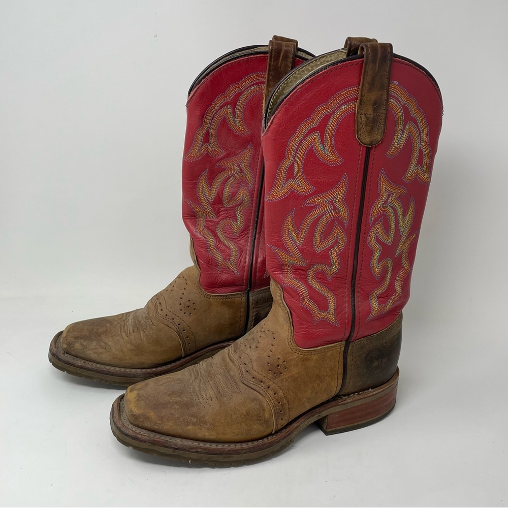 Double H Roger Red Cowboy/Western Boots Size 6